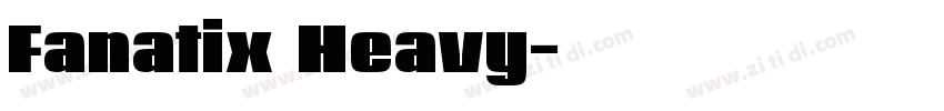 Fanatix Heavy字体转换